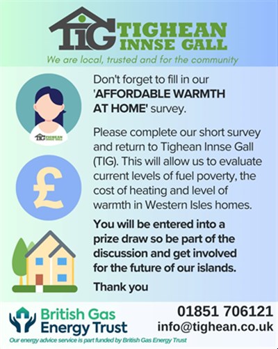 Tighean Innse Gall Affordable Warmth At Home Survey